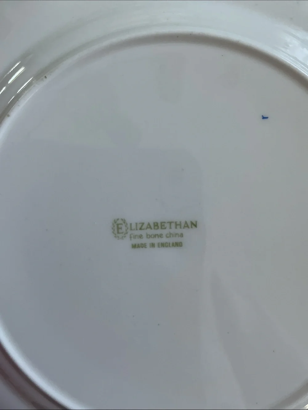1950s Elizabethan bone china plate features a lily of the valley floral pattern
